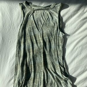 American Eagle Distressed Camo Top